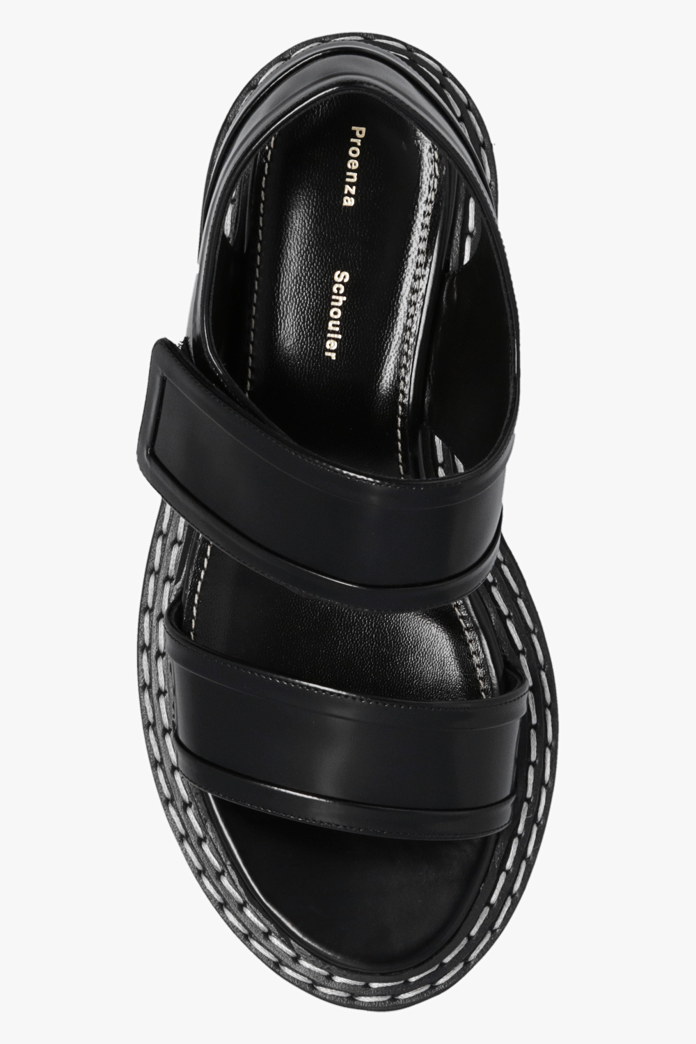 proenza schouler white label frayed top Leather sandals Proenza